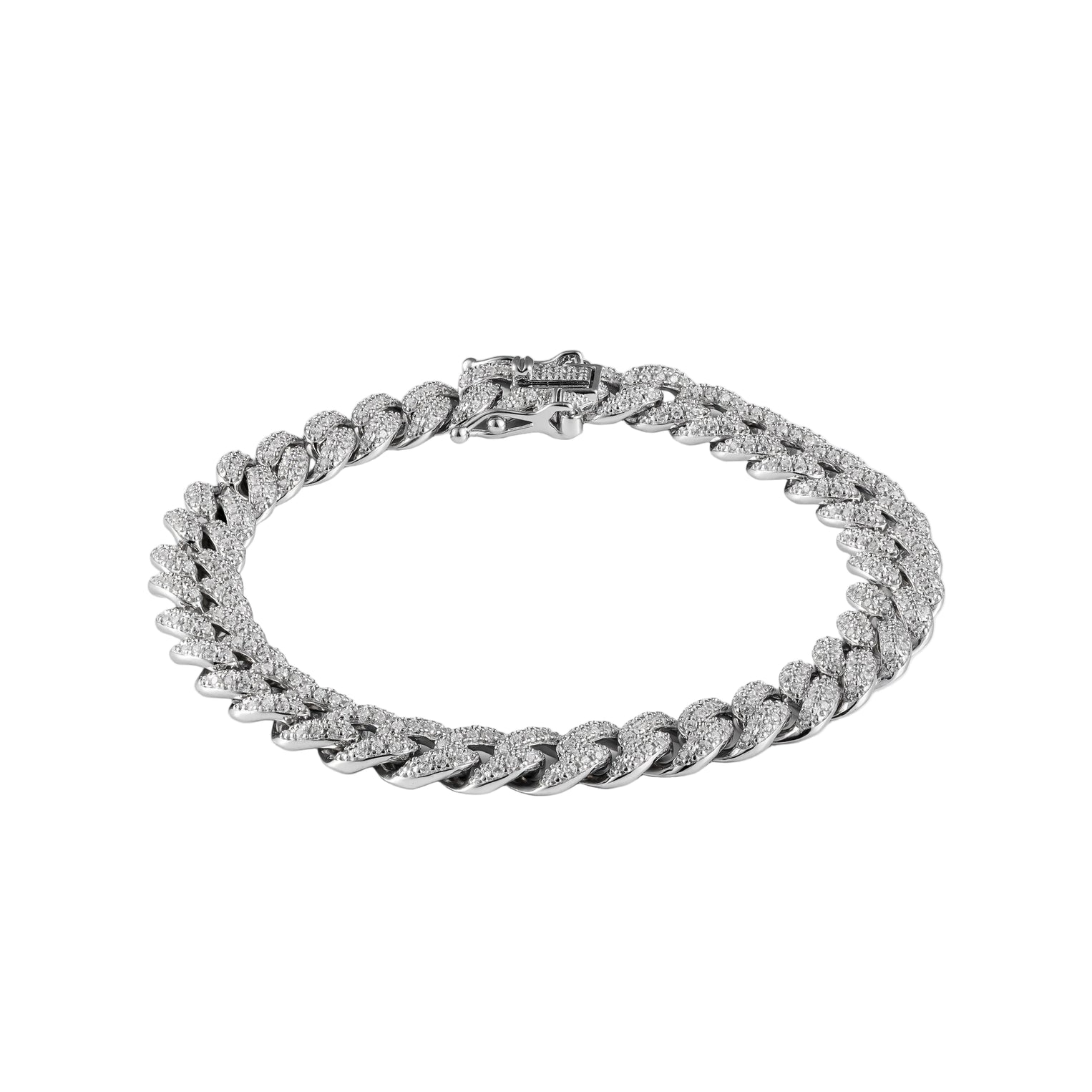 Full Pave Iced Cuban Bracelet