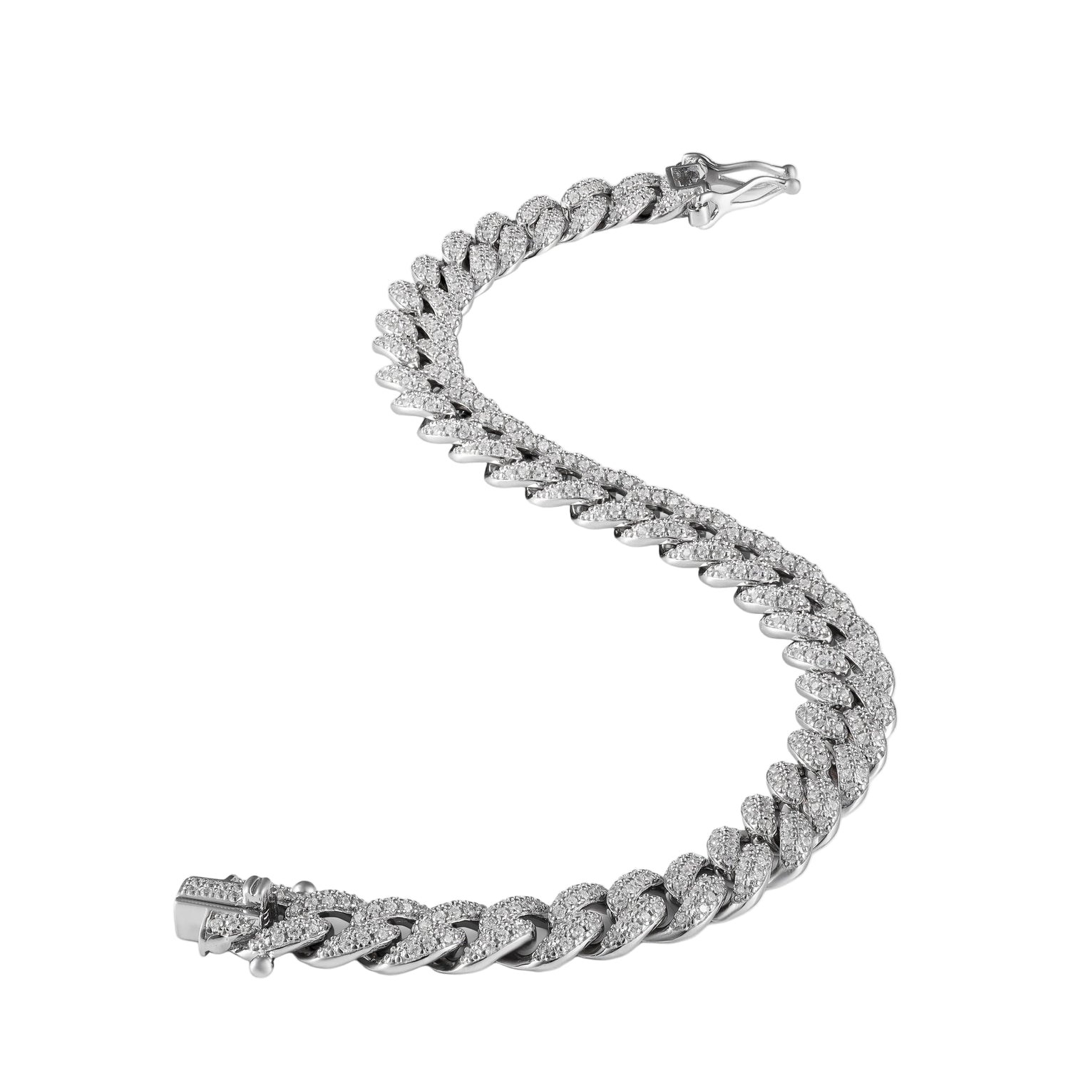 Full Pave Iced Cuban Bracelet