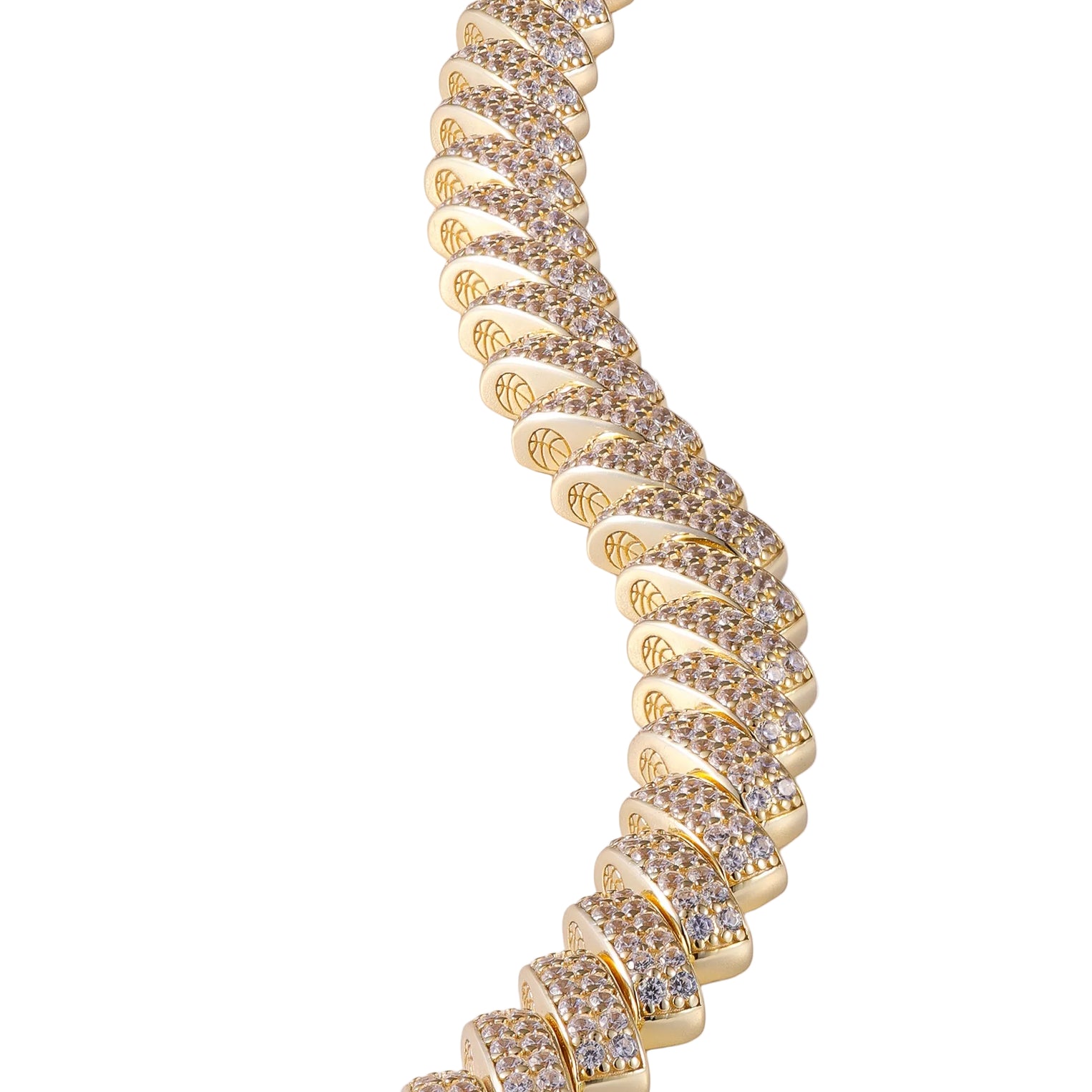 Iced Wave Bracelet (Gold)