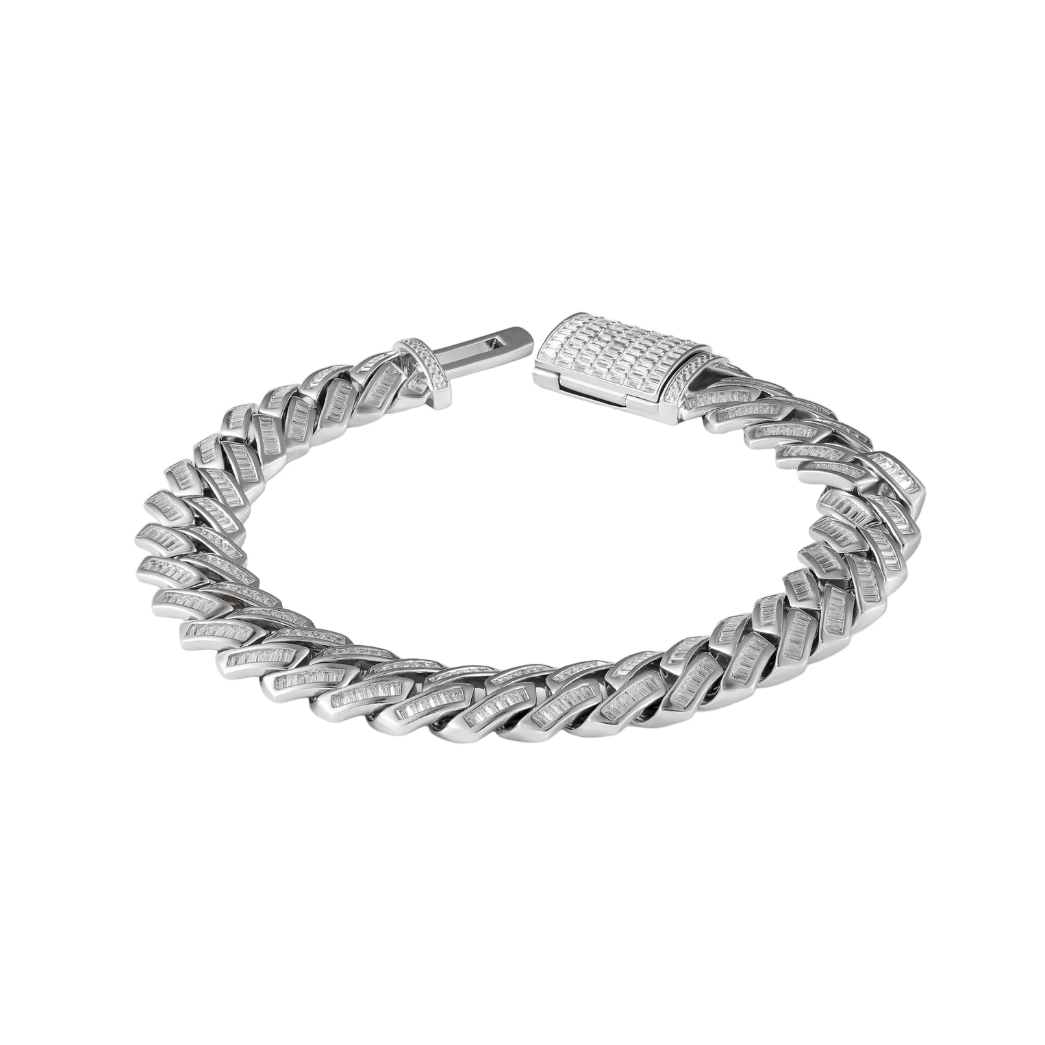 Baguette Cuban Bracelet 8MM