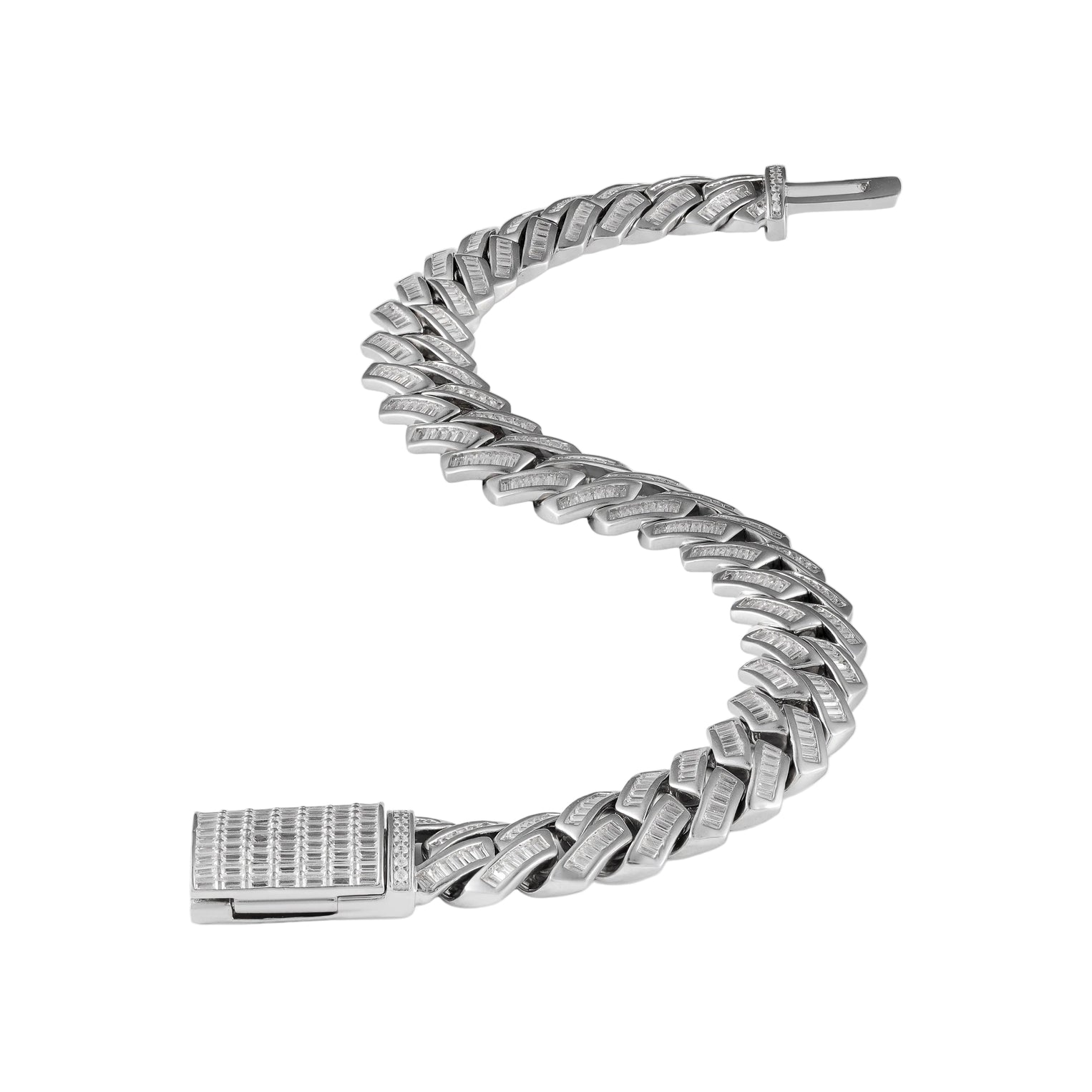 Baguette Cuban Bracelet 8MM