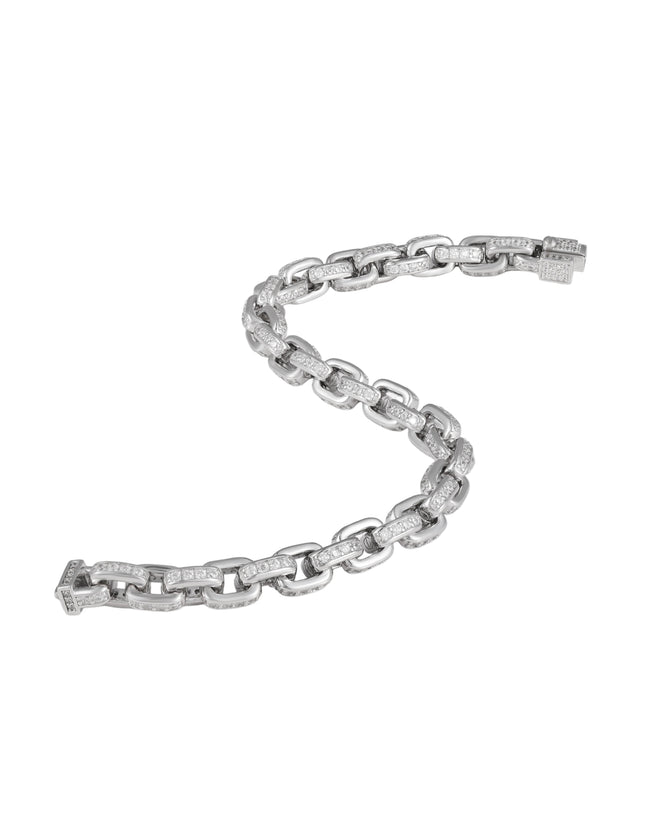 Iced Weave Link Bracelet