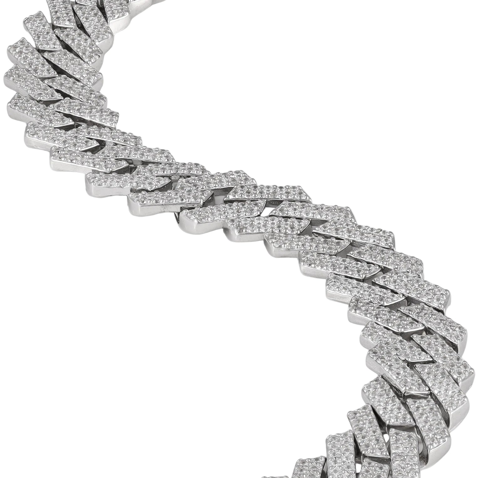 Prong Link Iced Cuban Bracelet 10mm