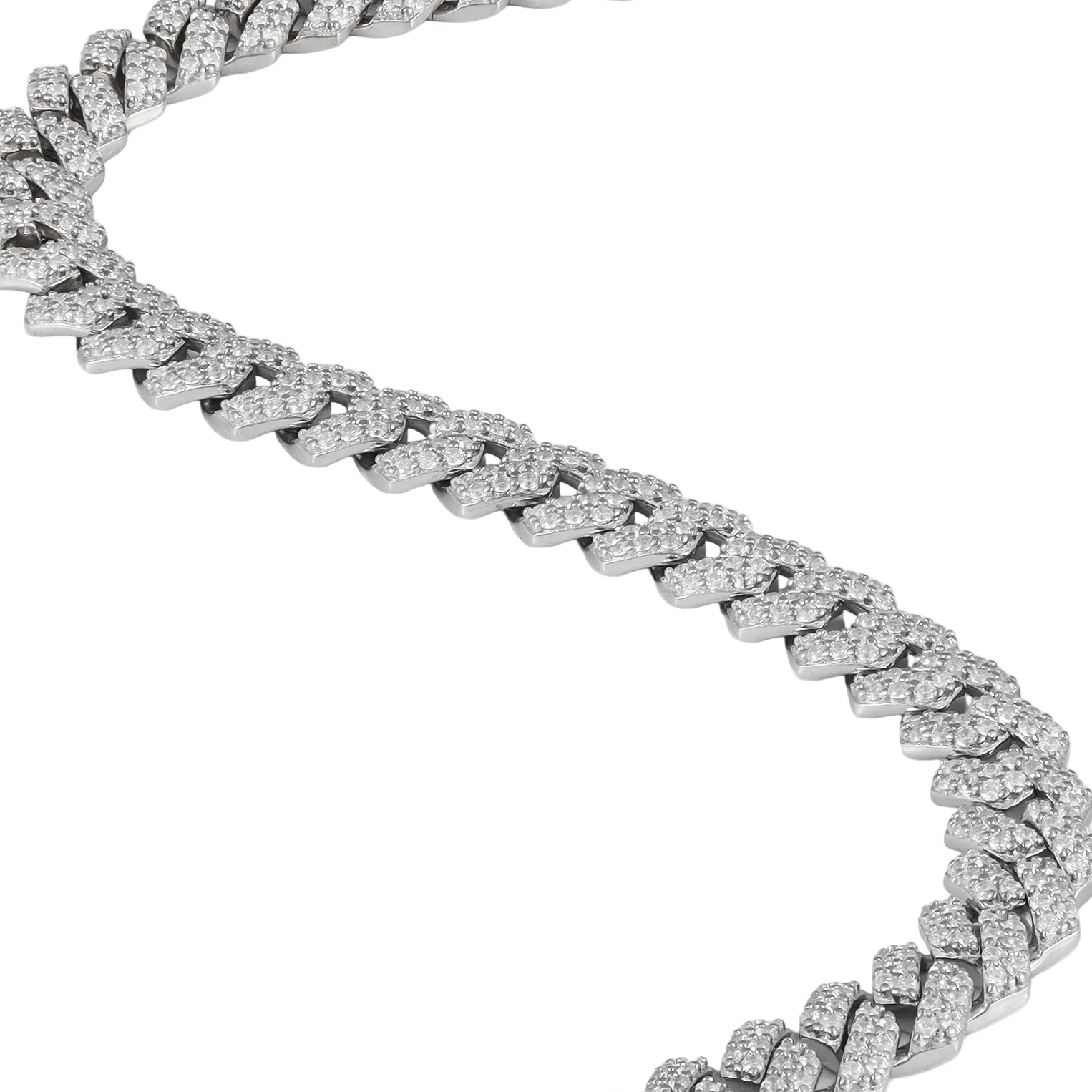 Prong Link Iced Cuban Bracelet 5mm