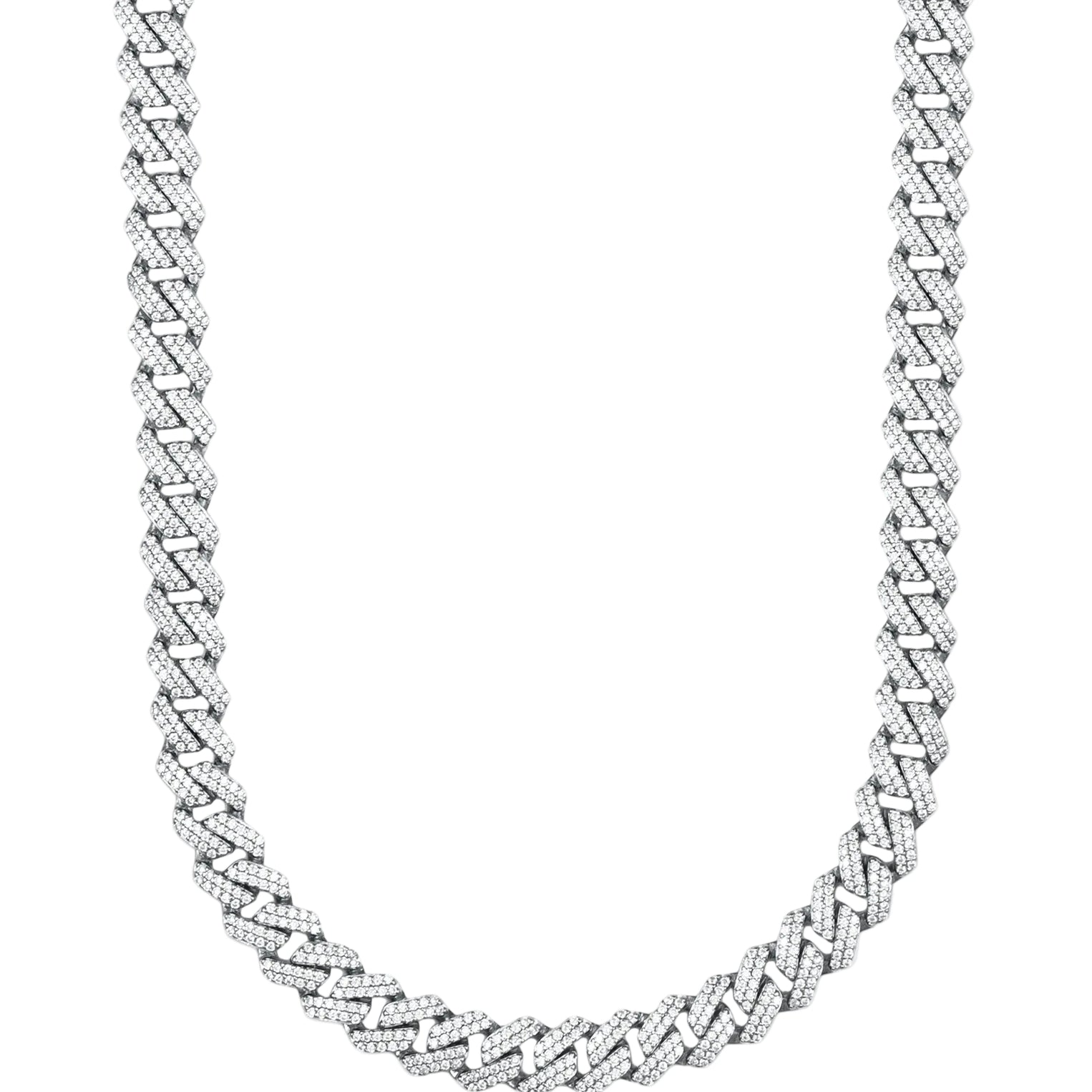 Prong Link Iced Cuban Chain 8MM