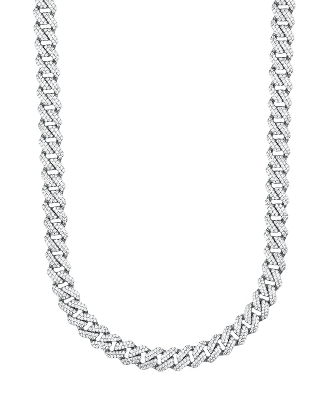 Prong Link Iced Cuban Chain 8MM