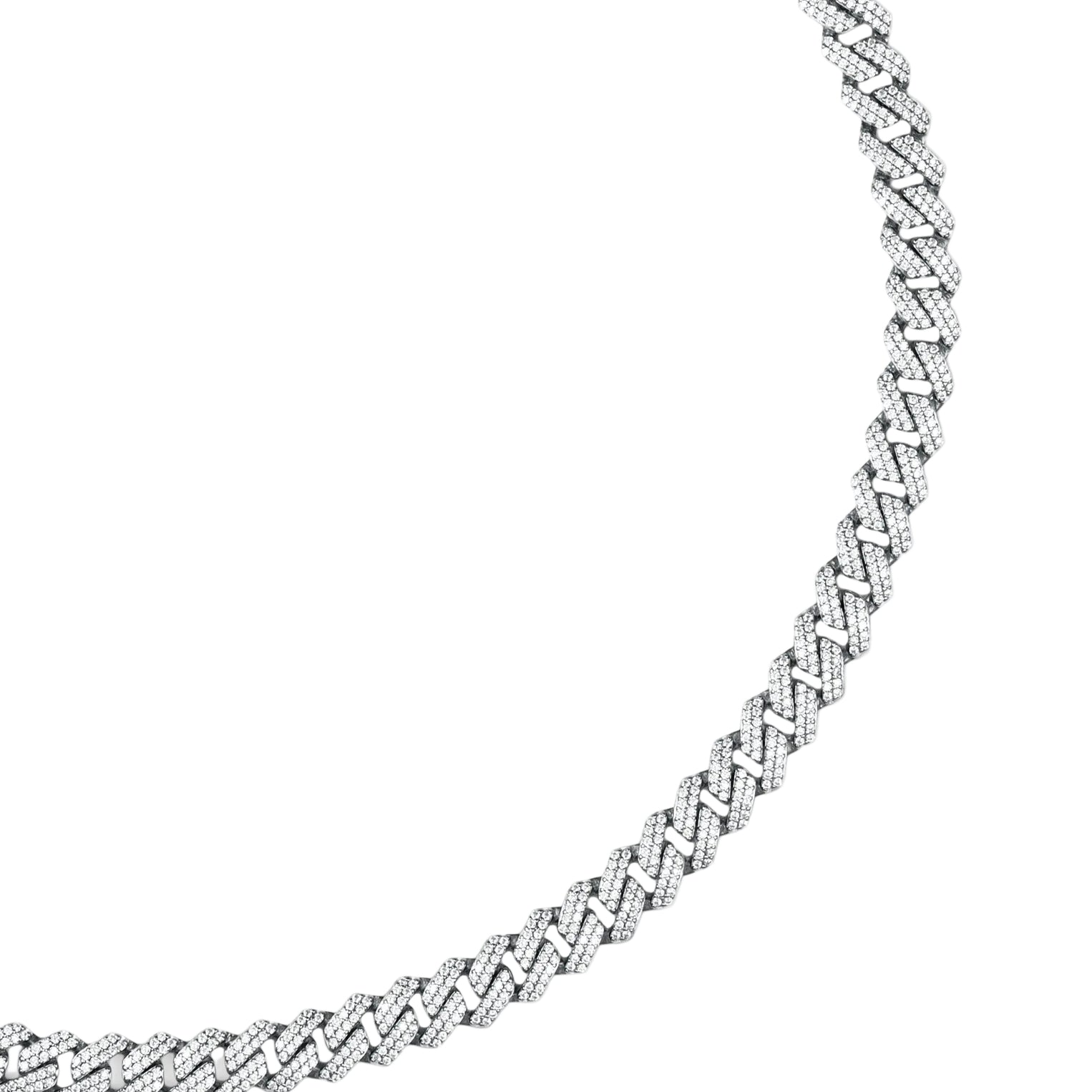Prong Link Iced Cuban Chain 8MM