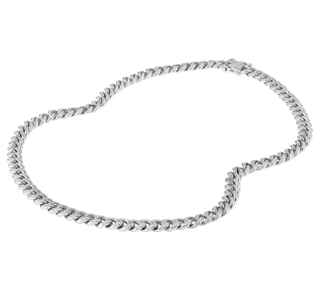 Oval Link Iced Cuban Chain 8MM