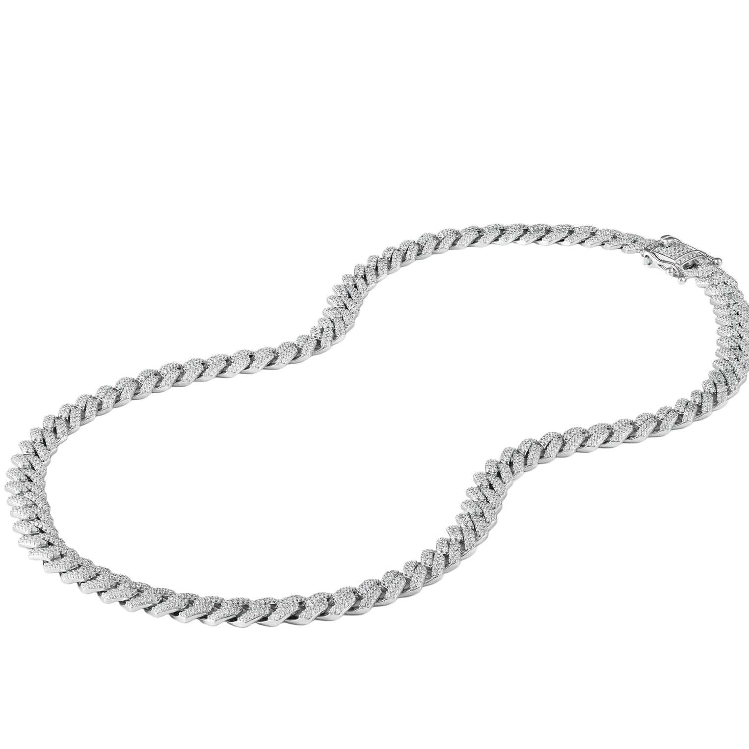 Prong Link Iced Cuban Chain 8MM