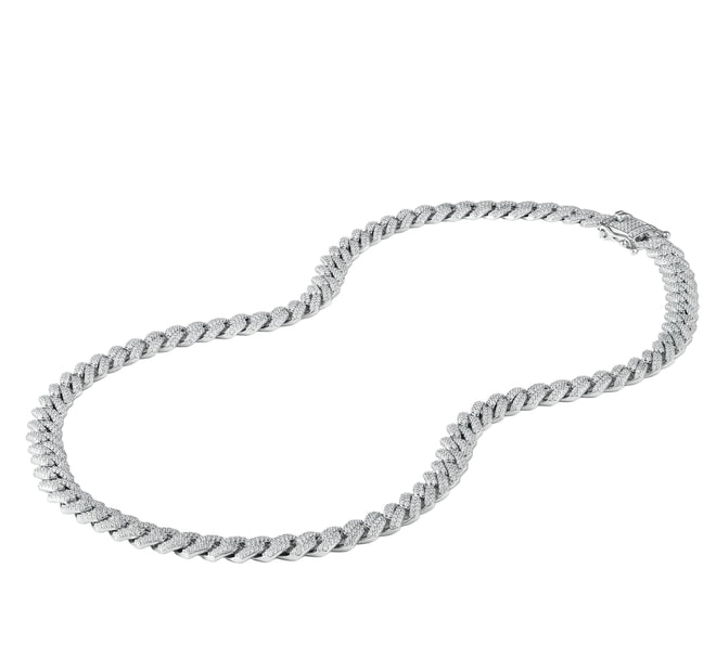 Prong Link Iced Cuban Chain 8MM
