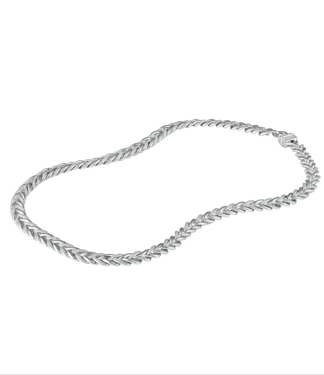 Braided Iced Out Cuban Chain