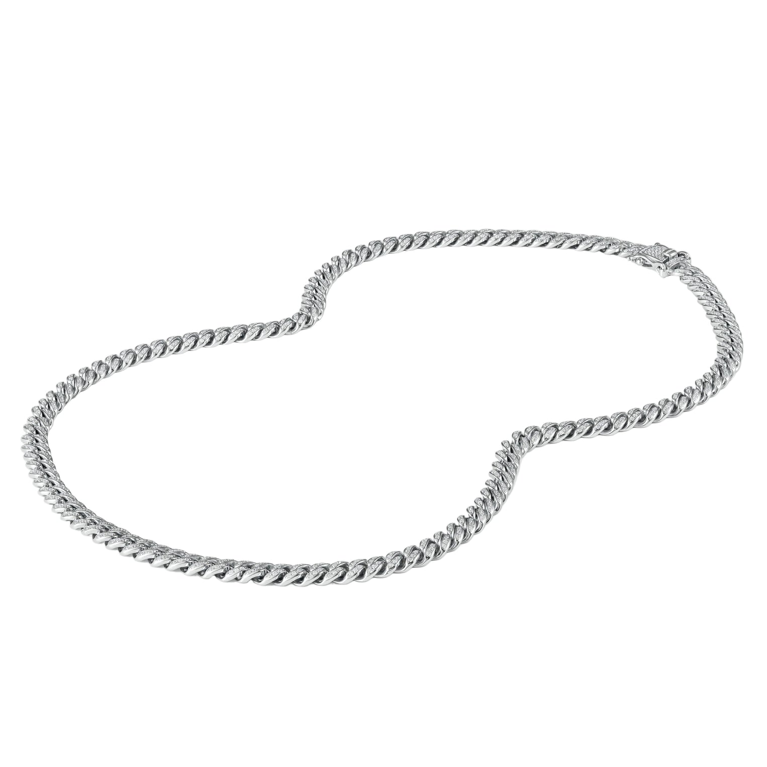 Oval Link Iced Cuban Chain 6MM