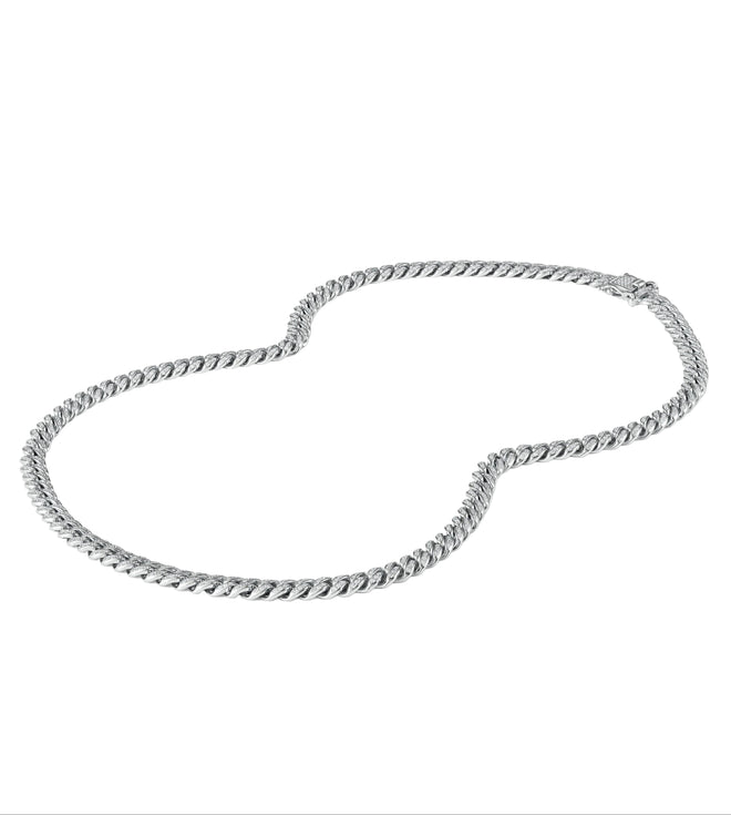 Oval Link Iced Cuban Chain 6MM