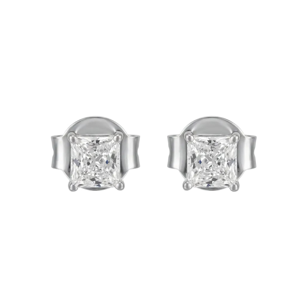 Princess Solitaire Studs
