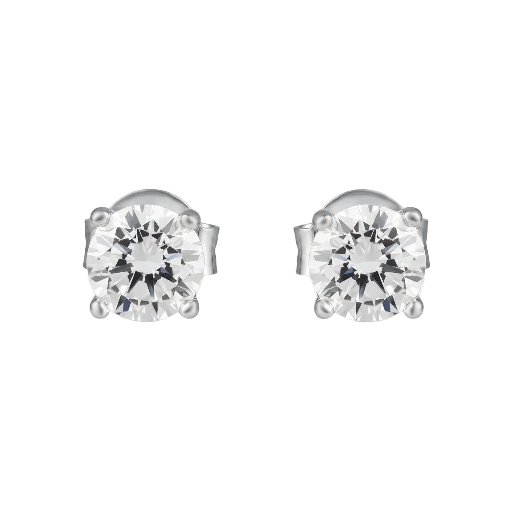 Round Solitaire Studs