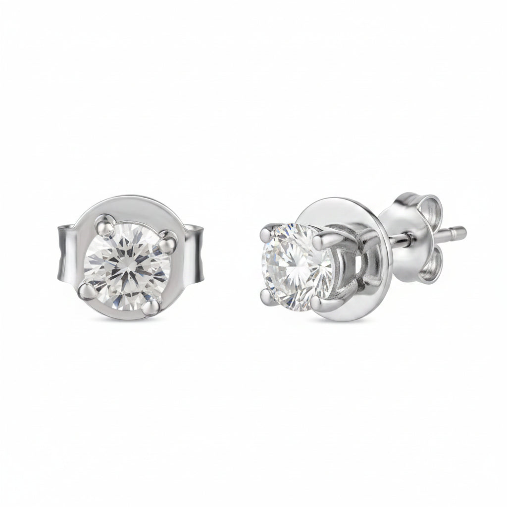 Round Solitaire Studs