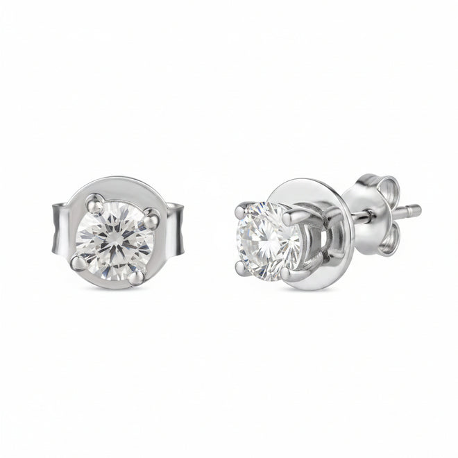 Round Solitaire Studs