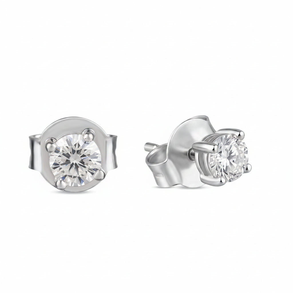 Round Solitaire Studs
