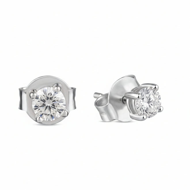 Round Solitaire Studs
