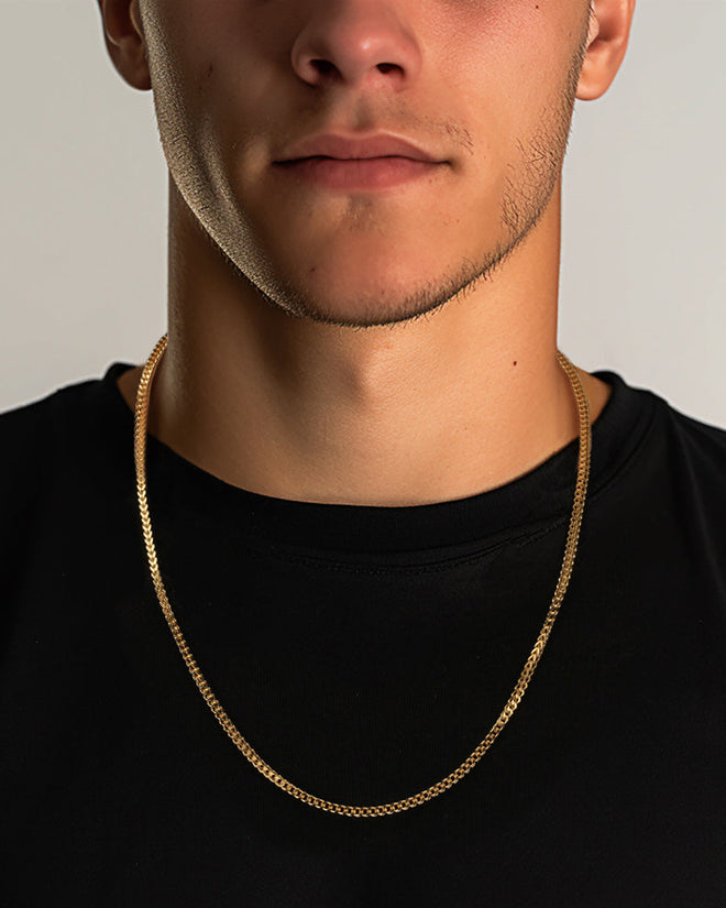Double Curb Cuban Chain (Gold)