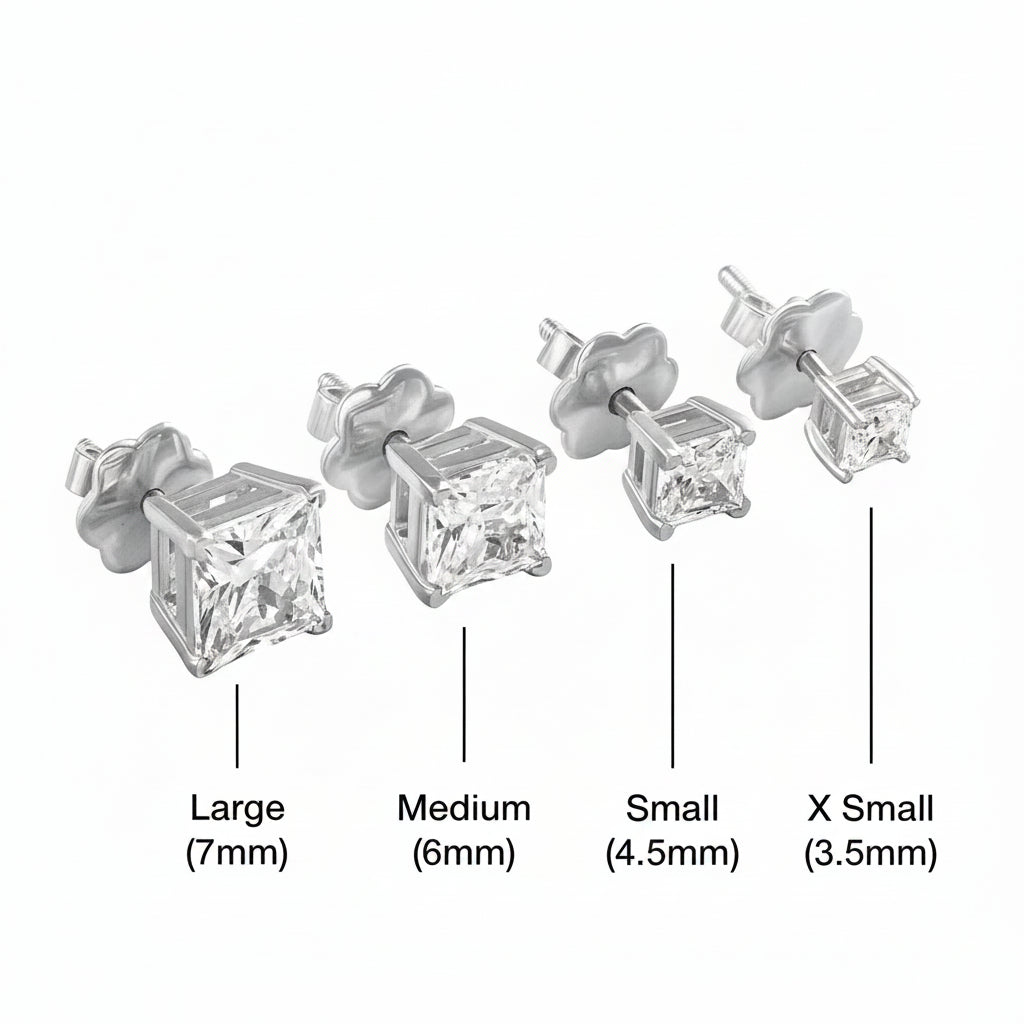 Princess Solitaire Studs