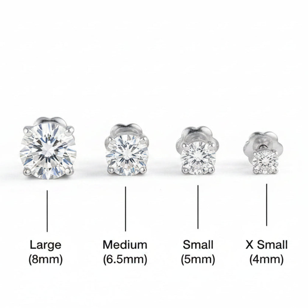 Round Solitaire Studs