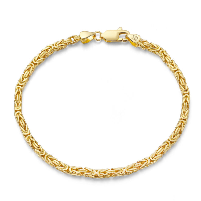 Byzantine Link Chain Bracelet Gold