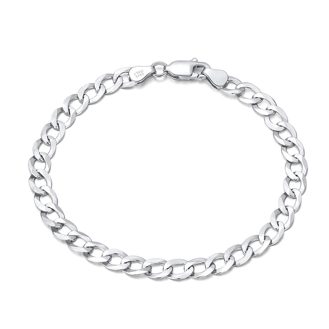 Diamond-Cut Cuban Link Curb Bracelet 5MM