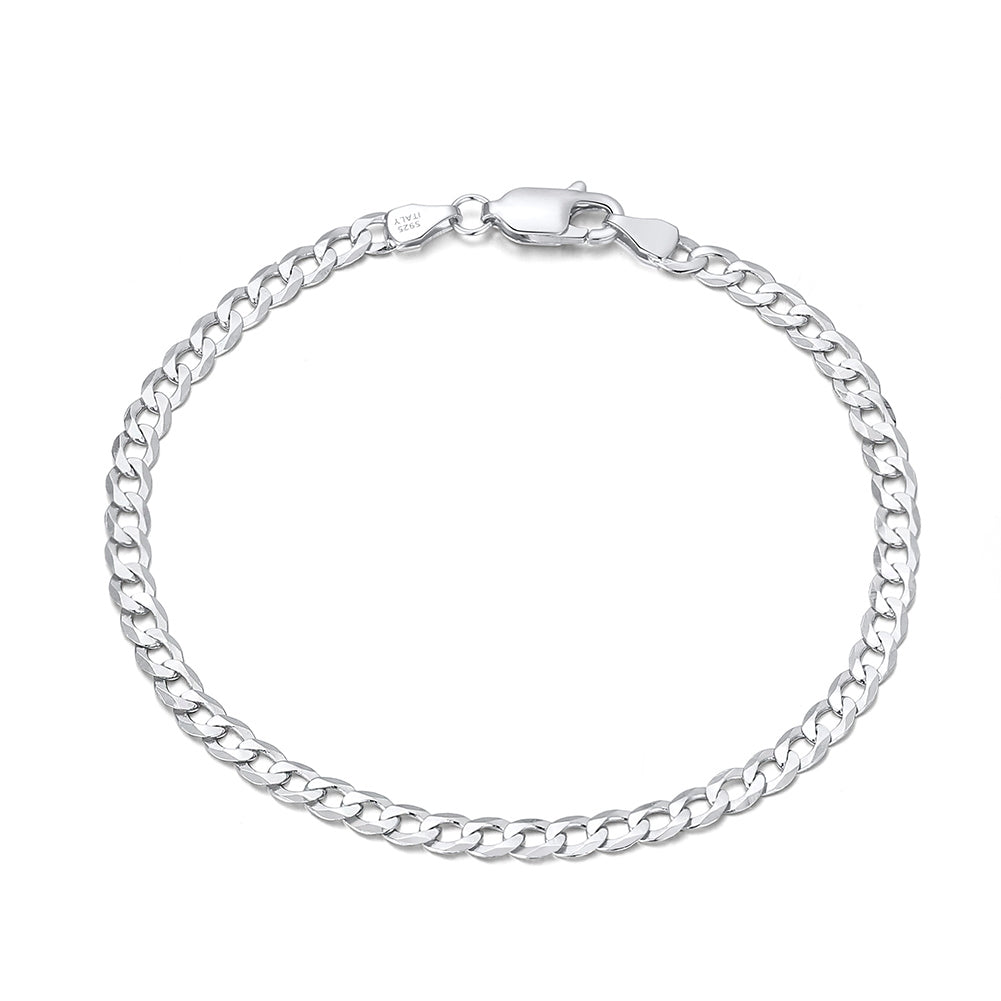 Diamond-Cut Cuban Link Curb Bracelet 3MM