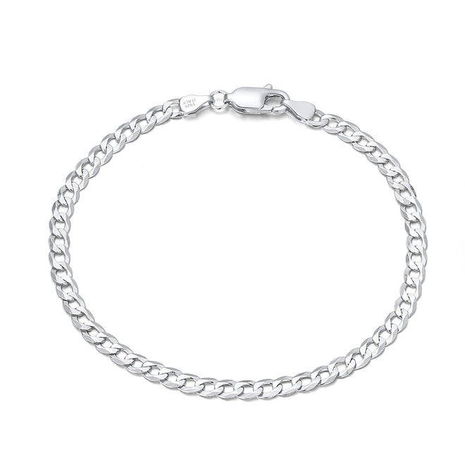 Diamond-Cut Cuban Link Curb Bracelet 3MM