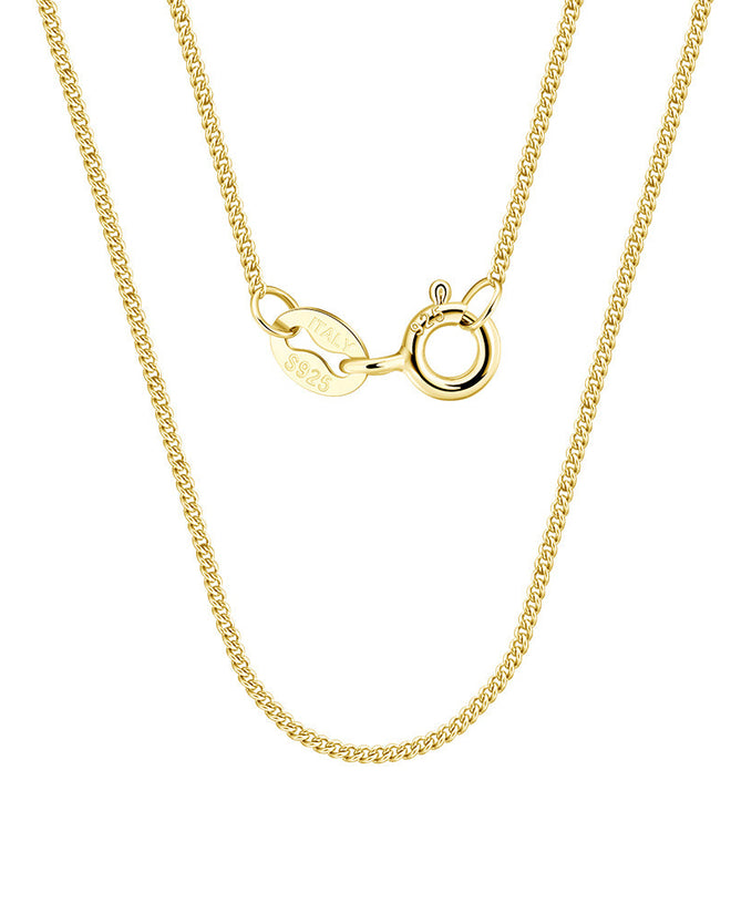 Cuban Link Curb Chain (Gold) 1mm