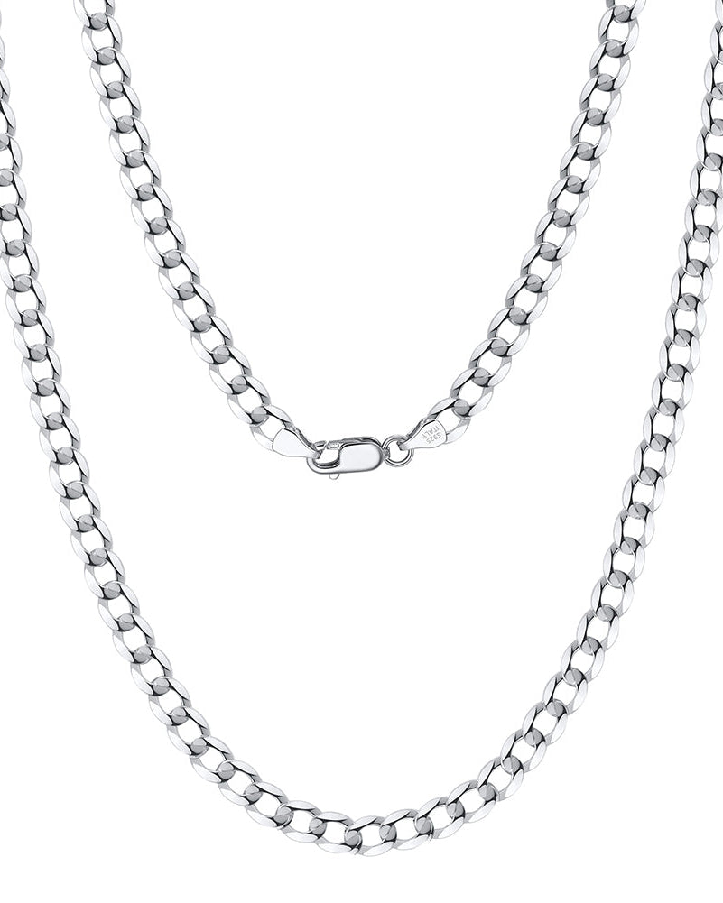 Diamond-Cut Cuban Link Curb Chain 5MM