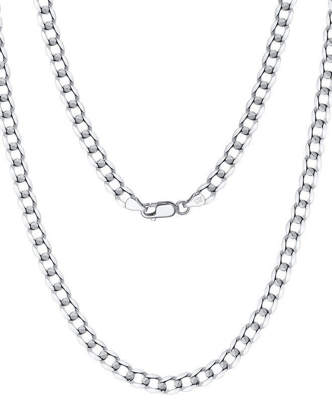 Diamond-Cut Cuban Link Curb Chain 5MM